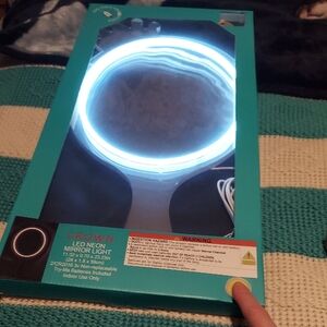 Crown LED Neon Mirror Light - White